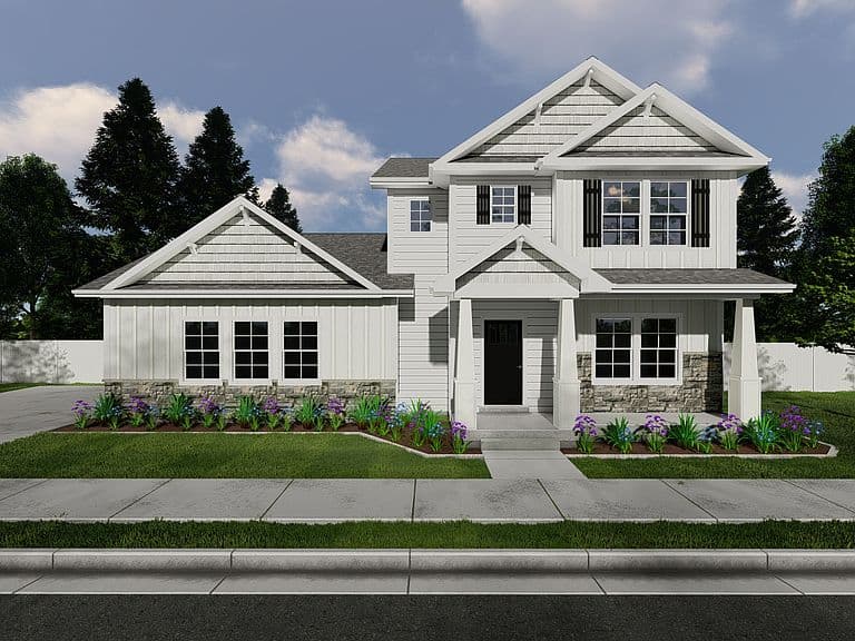 Foxhill (Unfinished Basement) Plan, Peak View Estates | OLO Builders photo 3