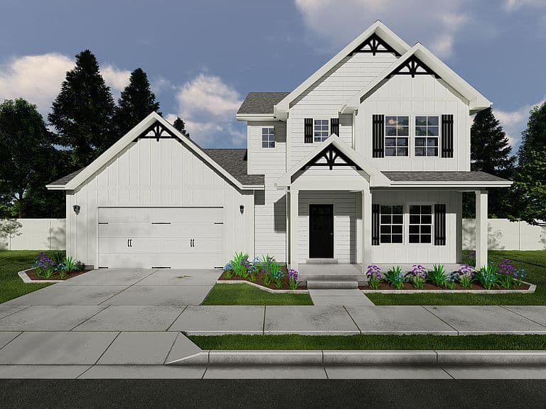 Foxhill (Unfinished Basement) Plan, Peak View Estates | OLO Builders photo 4