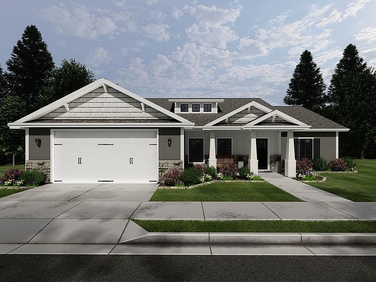 Vanbrough (Unfinished Basement) Plan, Peak View Estates | OLO Builders photo 1